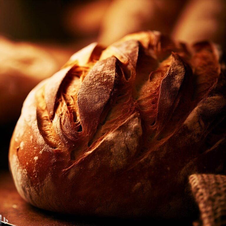 świeży bochenek chleba