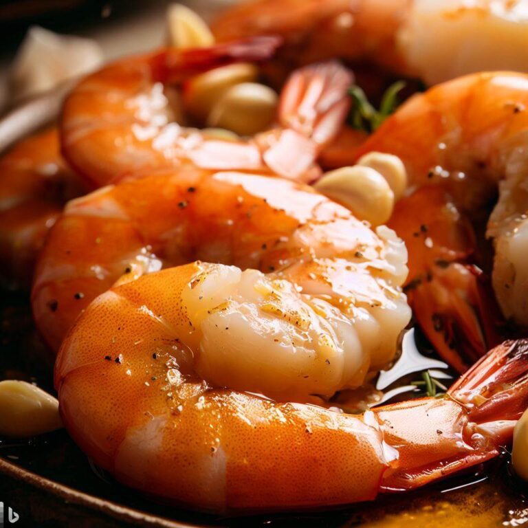 Soczyste krewetki Sous Vide z czosnkiem i masłem