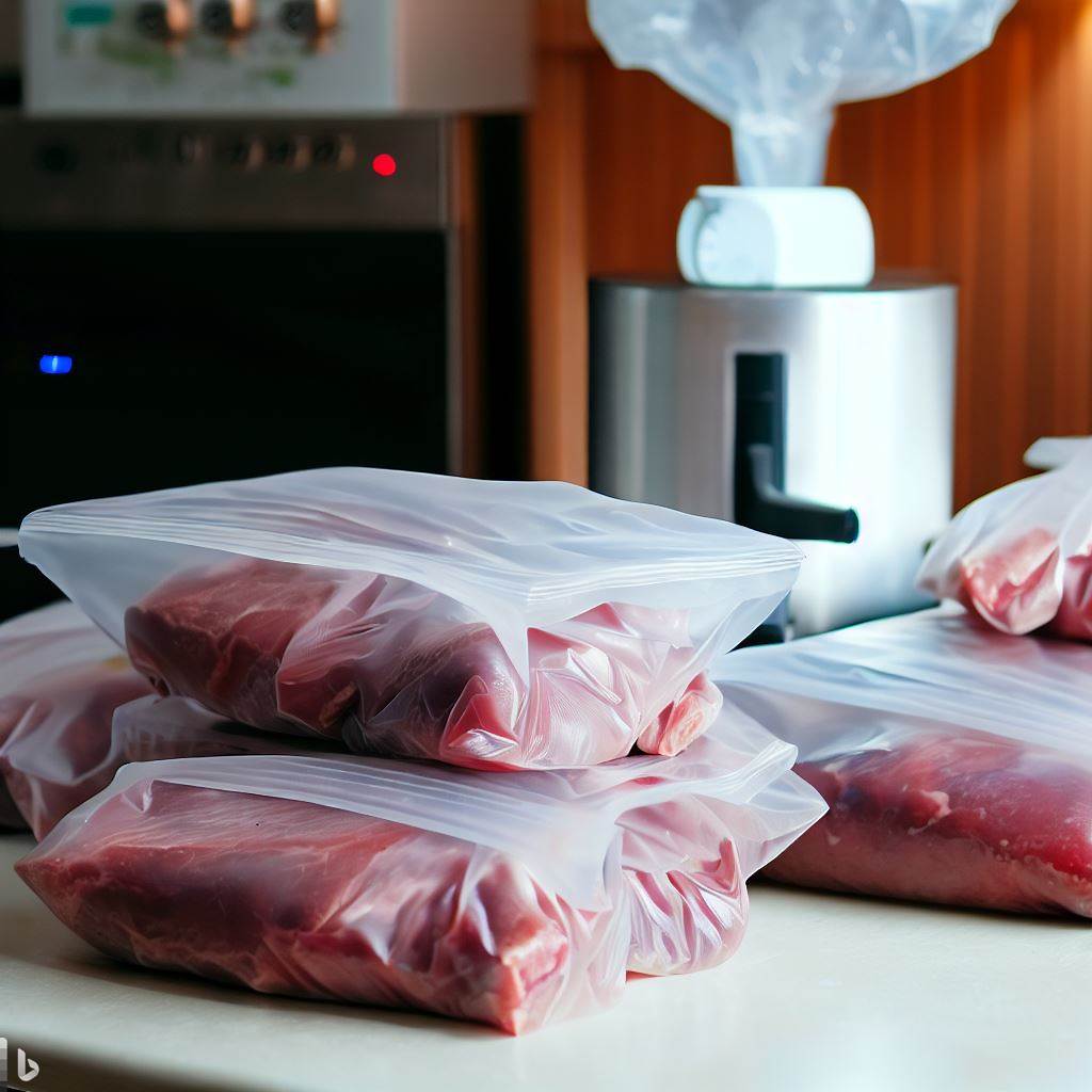 przechowywanie mięsa próżniowo w workach foliowych
