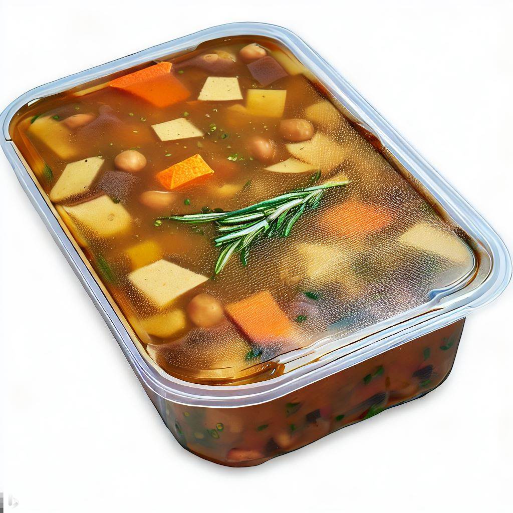 zupa zapakowana próżniowo w pojemniku