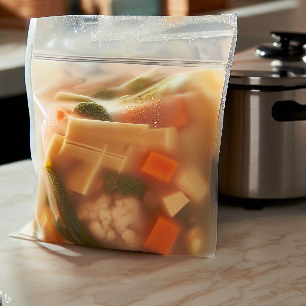 zupa zapakowana w worek próżniowy