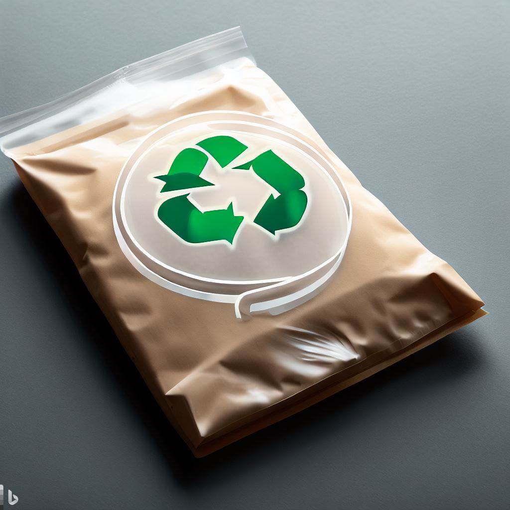 Pakowanie próżniowe z logo recyklingu. "Eko-przyjazne opakowania"