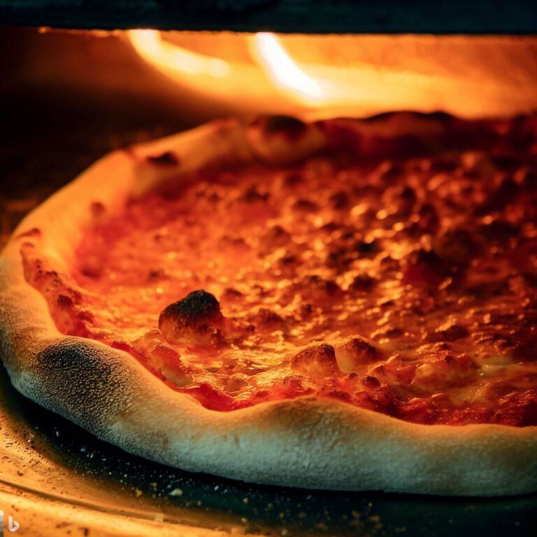 Pizza neapolitańska z chrupiącym spodem, pieczona w piecu
