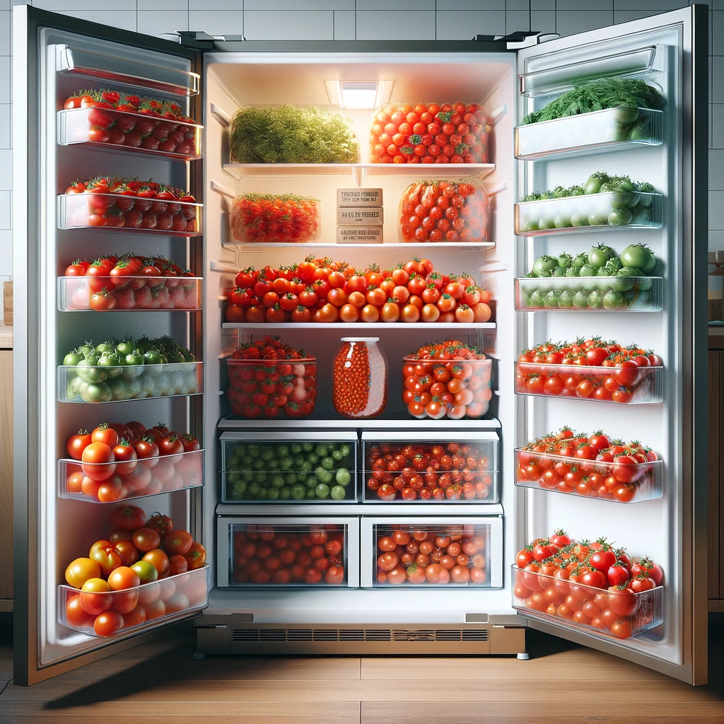 przechowywanie pomidorów w lodówce