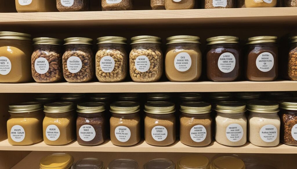 Przechowywanie past orzechowych