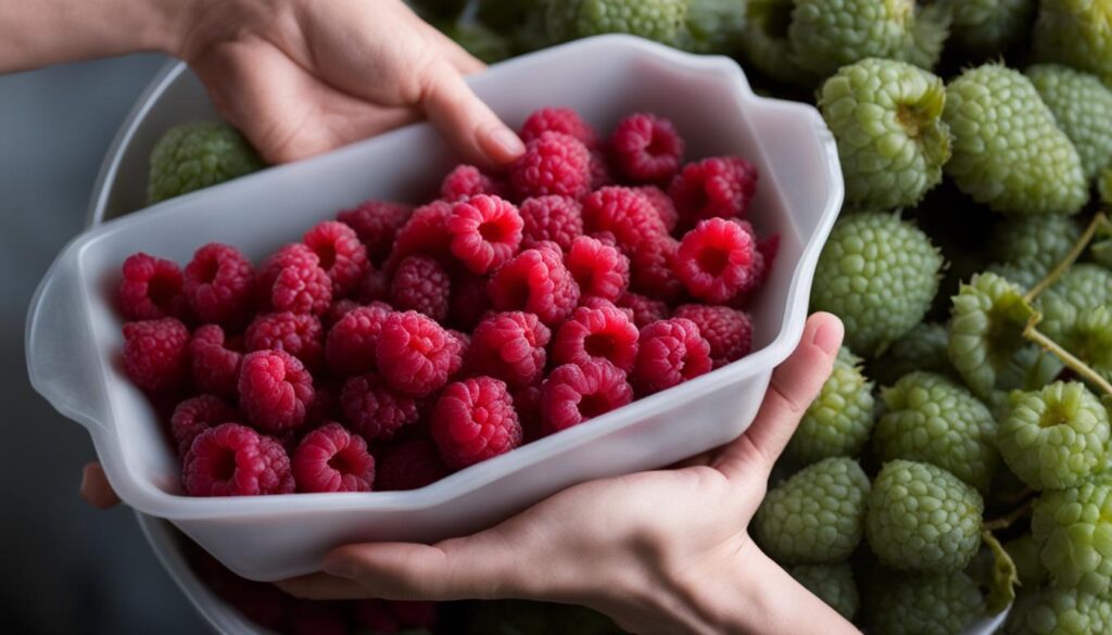 jak zamrozić maliny