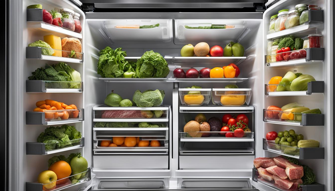 organizacja żywności w lodówce