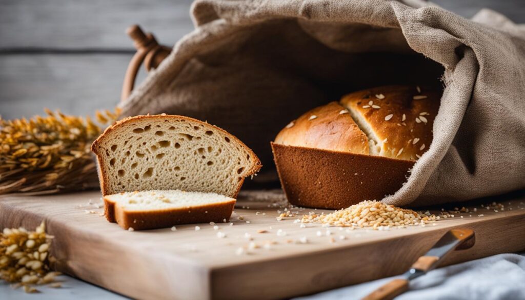 przechowywanie chleba bezglutenowego w koszyku czy lnianym worku