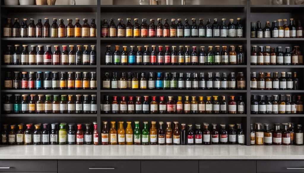 przechowywanie syropów smakowych